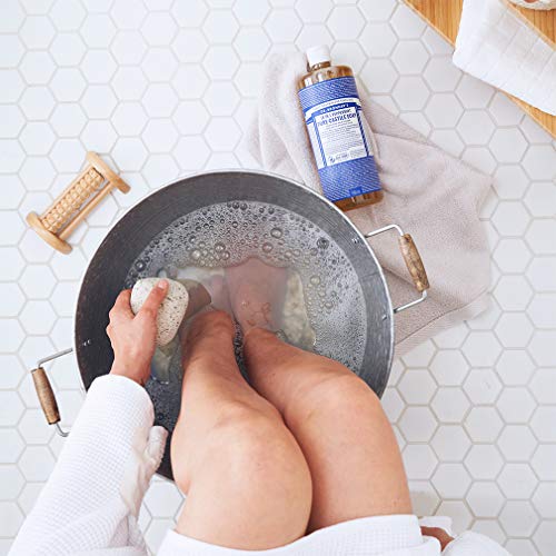 Dr. Bronner's - Pure-Castile Liquid Soap (Peppermint, 32 ounce, 2-Pack) - Made with Organic Oils, 18-in-1 Uses: Face, Body, Hair, Laundry, Pets and Dishes, Concentrated, Vegan, Non-GMO